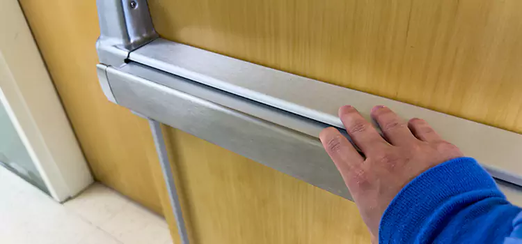 Installing a Push Bar on a Door Coralville